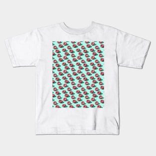 Raspberry & White Chocolate Doughnuts Kids T-Shirt